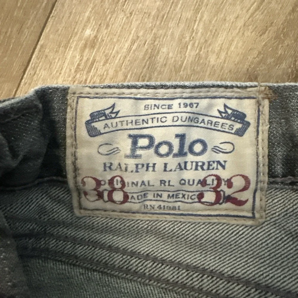 Polo Ralph Lauren Men's Jeans Denim Grey Distressed Grunge Size‎ 38x26